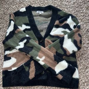 Bb dakota camoflage cardigan